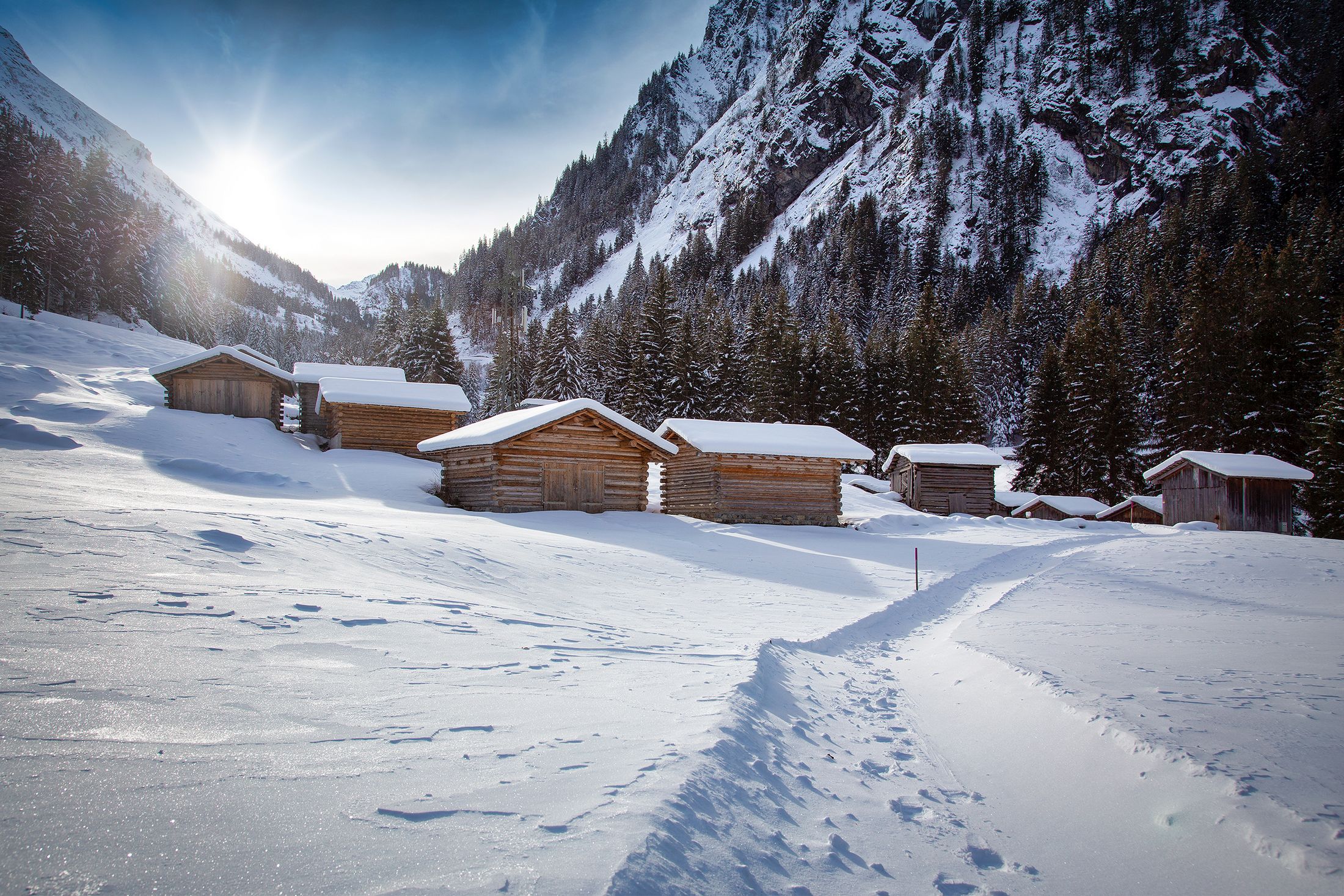 Schneewanderung durch die Montafoner Winterlandschaft